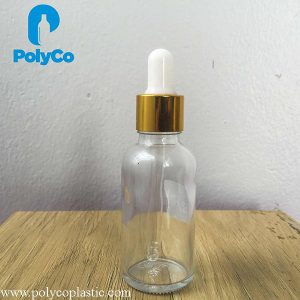 Bottle of serum 50ml transparent color