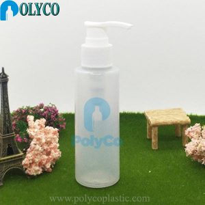 Botella de plástico de 100 ml con tapa de espéculo