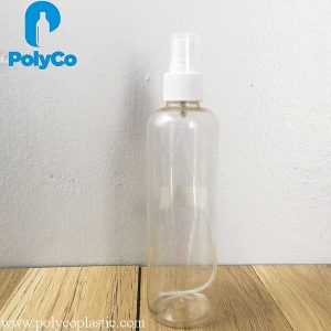 250ml transparent plastic bottle with a mist sprayer