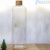 500ml transparent plastic bottle, aluminum PET plastic bottle cap