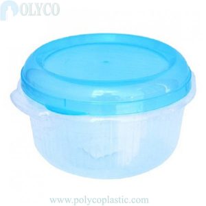 Belle boîte en plastique ronde de 900 ml, boîte en plastique PP bon marché
