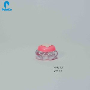 Hũ nhựa hình hoa mai 5ml nắp màu đen