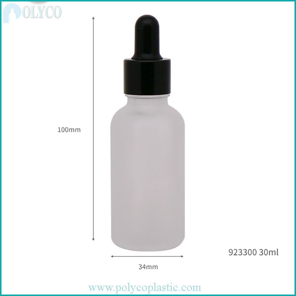Glass bottle containing essential oils 30ml premium