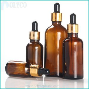 Brown glass bottles with capacity from 5ml to 100ml