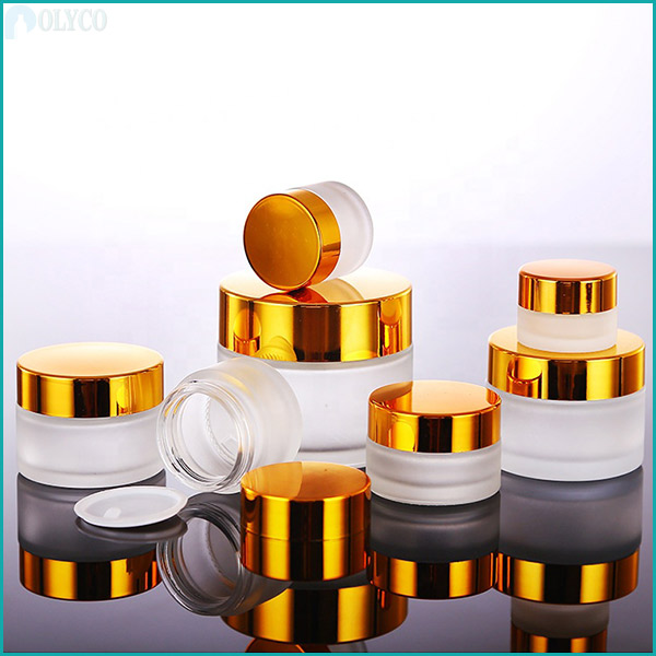 Glass jar with high quality aluminum lid