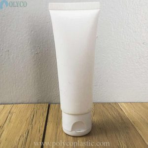 White plastic cream tube 80ml