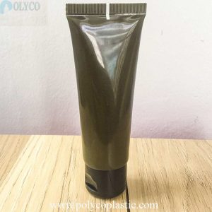 Green moss plastic cream tube 80ml